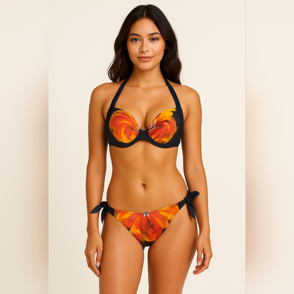 Tropical underwire sexy bikini swimsuit skye